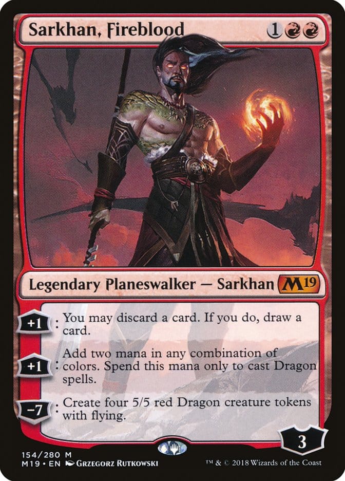 Sarkhan, Fireblood [Core Set 2019] Magic: The Gathering