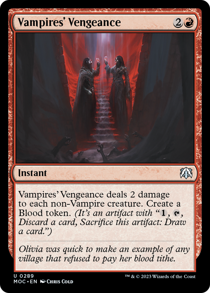 Vampires' Vengeance [March of the Machine Commander] Magic: The Gathering