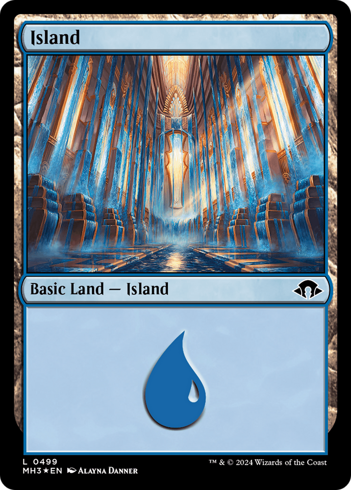 Island (0499) (Ripple Foil) [Modern Horizons 3] Magic: The Gathering