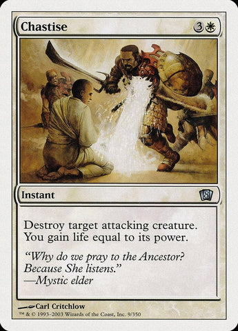 Chastise [Eighth Edition] Magic: The Gathering