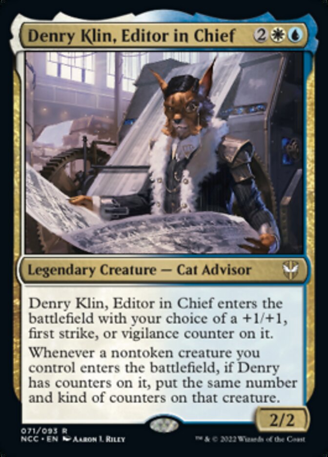 Denry Klin, Editor in Chief [Streets of New Capenna Commander] Magic: The Gathering