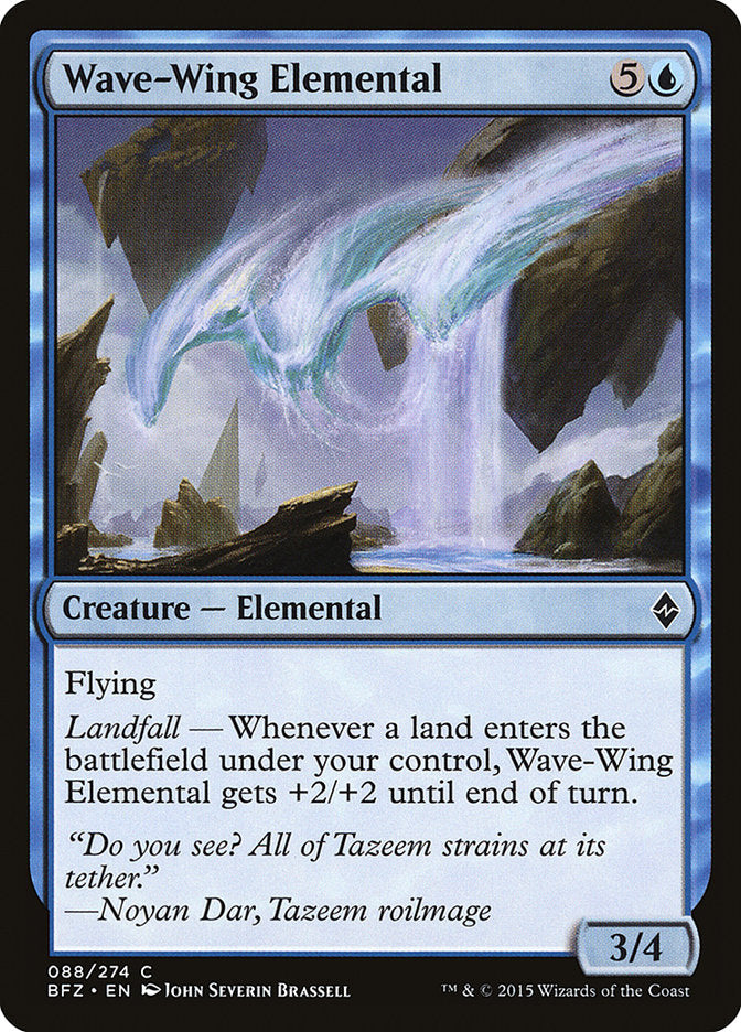 Wave-Wing Elemental [Battle for Zendikar] Magic: The Gathering