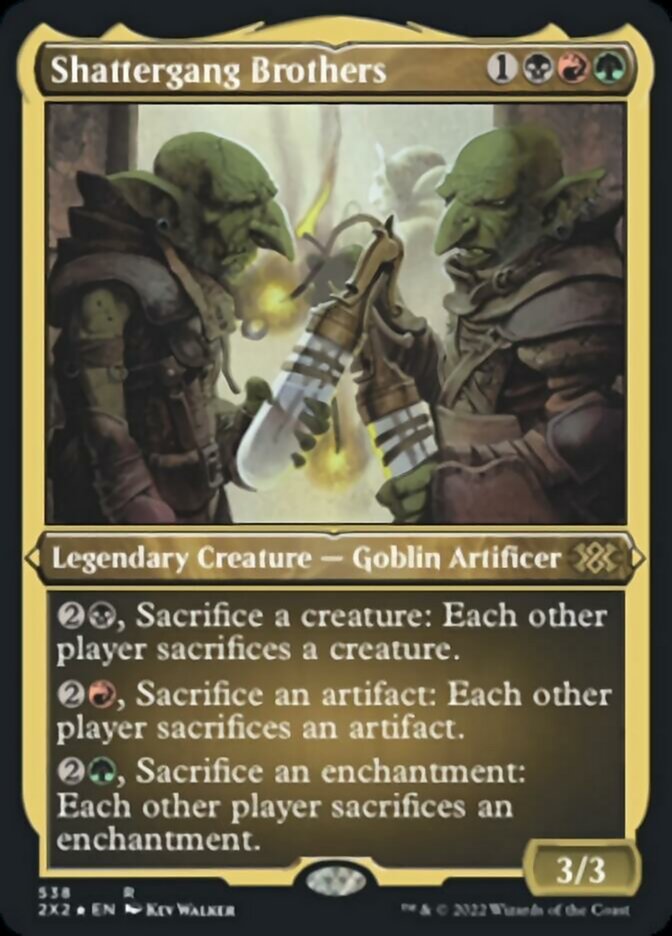 Shattergang Brothers (Foil Etched) [Double Masters 2022] Magic: The Gathering