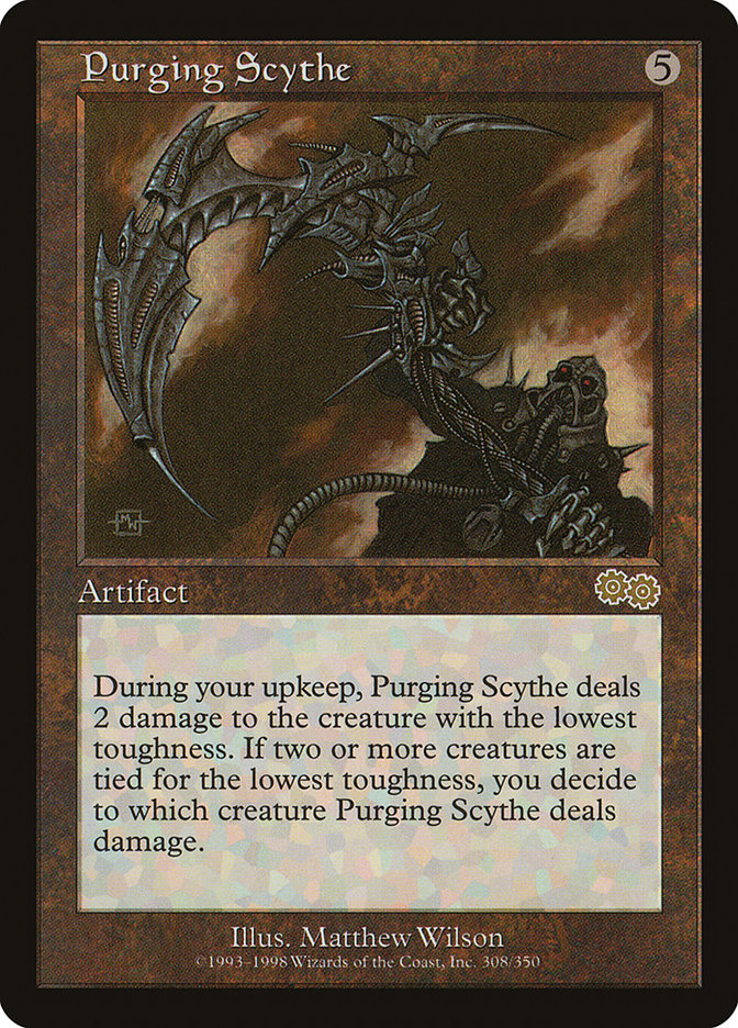 Purging Scythe [Urza's Saga] Magic: The Gathering