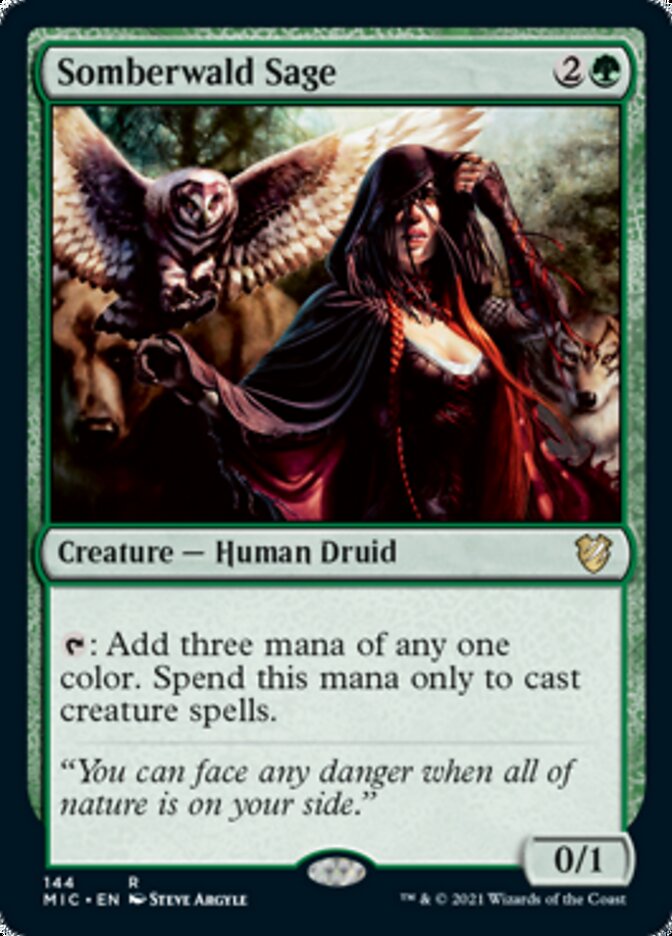 Somberwald Sage [Innistrad: Midnight Hunt Commander] Magic: The Gathering