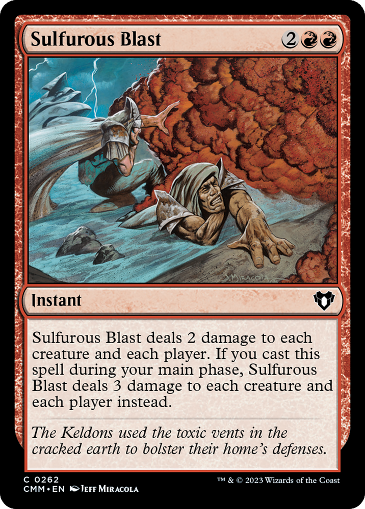 Sulfurous Blast [Commander Masters] Magic: The Gathering