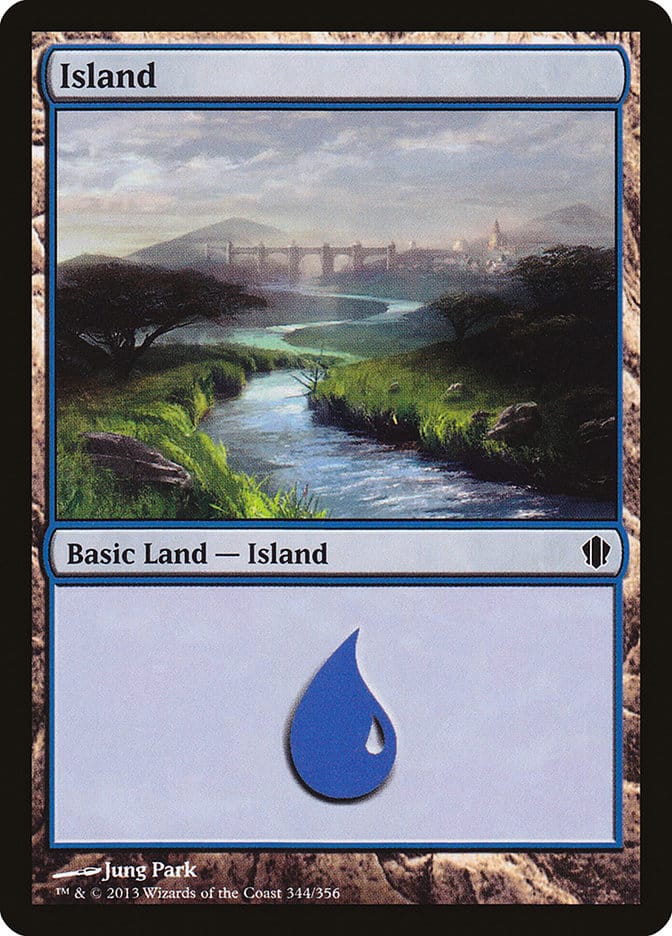 Island (344) [Commander 2013] Magic: The Gathering