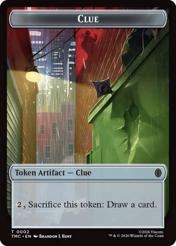 Treasure // Clue Double-Sided Token [Teenage Mutant Ninja Turtles Commander Tokens]