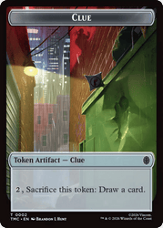 Ooze // Clue Double-Sided Token [Teenage Mutant Ninja Turtles Commander Tokens]