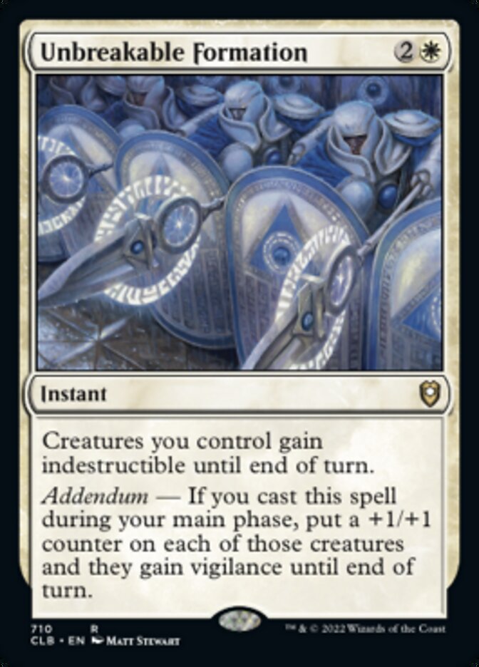 Unbreakable Formation [Commander Legends: Battle for Baldur's Gate] Magic: The Gathering