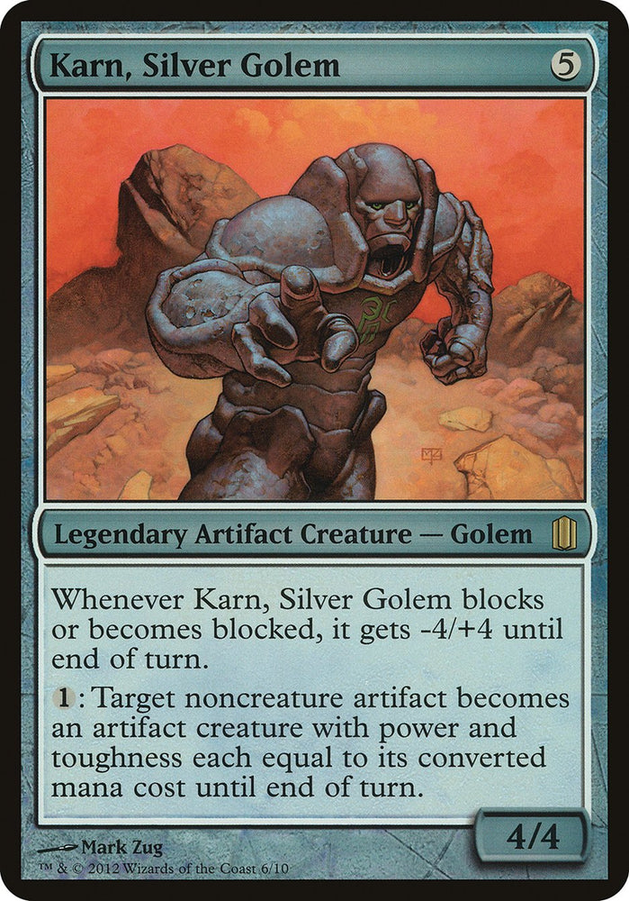 Karn, Silver Golem (Oversized) [Commander's Arsenal Oversized] Magic: The Gathering