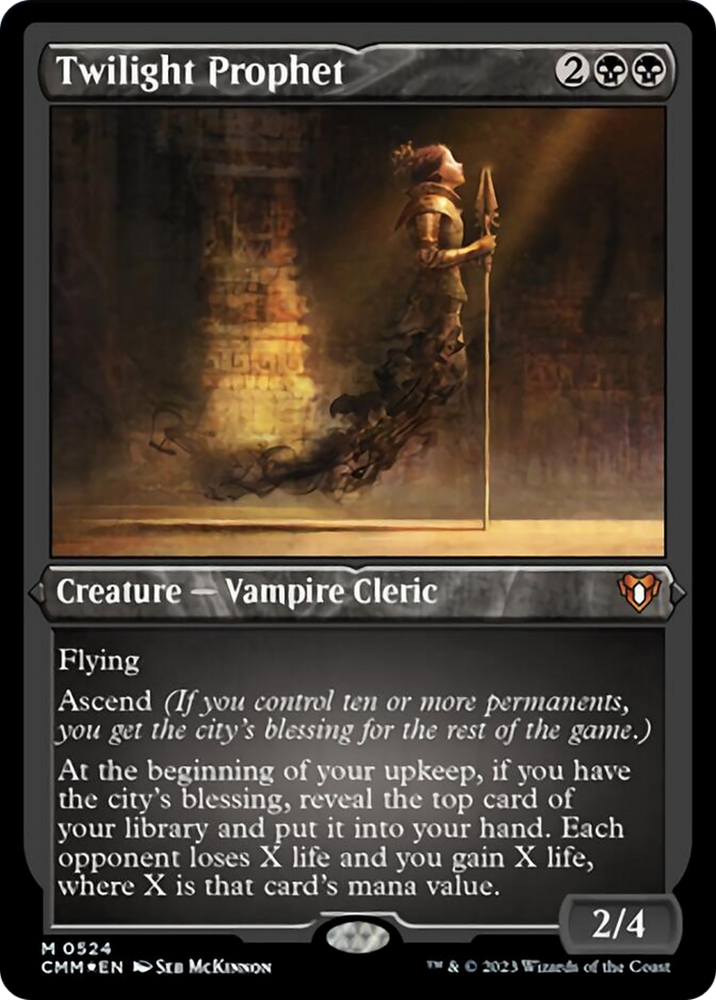 Twilight Prophet (Foil Etched) [Commander Masters] Magic: The Gathering