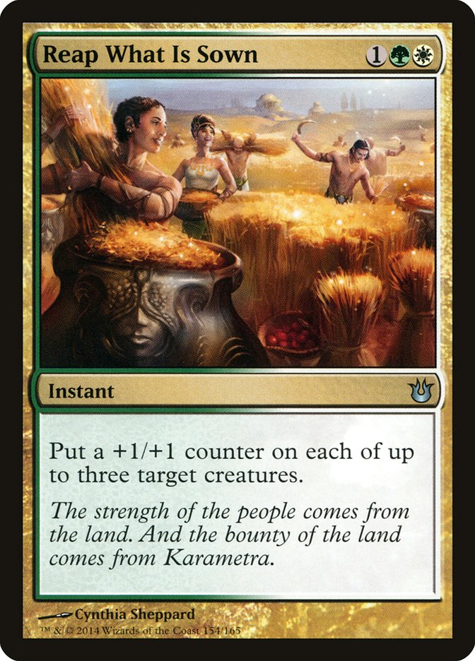 Reap What Is Sown [Born of the Gods] Magic: The Gathering