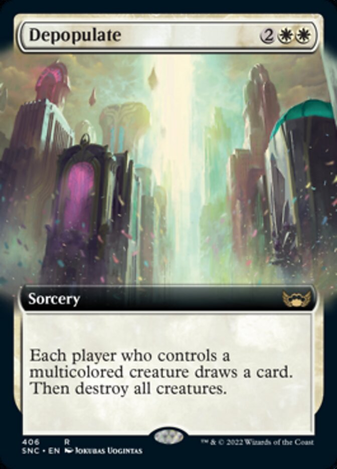 Depopulate (Extended Art) [Streets of New Capenna] Magic: The Gathering