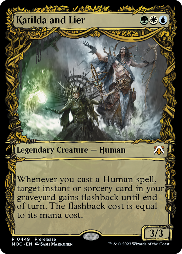 Katilda and Lier (Showcase Planar Booster Fun) [March of the Machine Commander Prerelease Promos] Magic: The Gathering