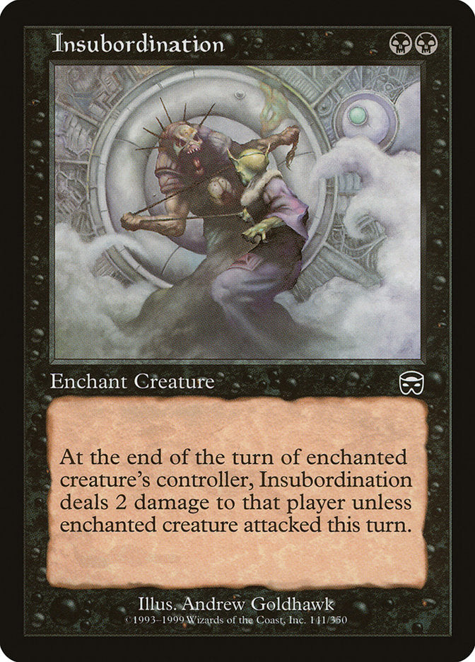 Insubordination [Mercadian Masques] Magic: The Gathering