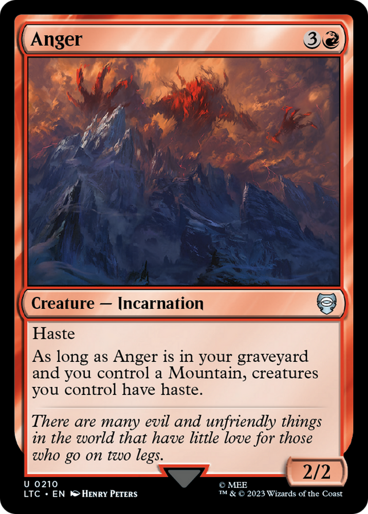 Anger [The Lord of the Rings: Tales of Middle-Earth Commander] Magic: The Gathering