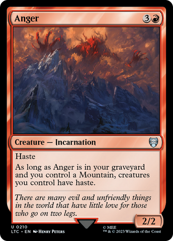 Anger [The Lord of the Rings: Tales of Middle-Earth Commander] Magic: The Gathering