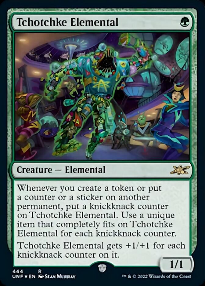 Tchotchke Elemental (Galaxy Foil) [Unfinity] Magic: The Gathering