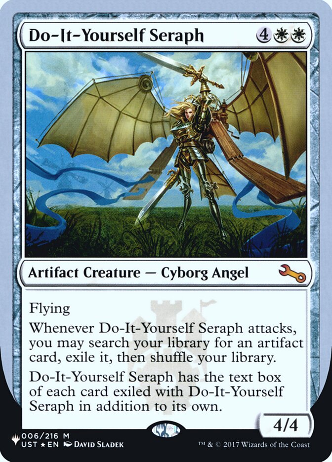 Do-It-Yourself Seraph (Unfinity Foil Edition) [The List] Magic: The Gathering