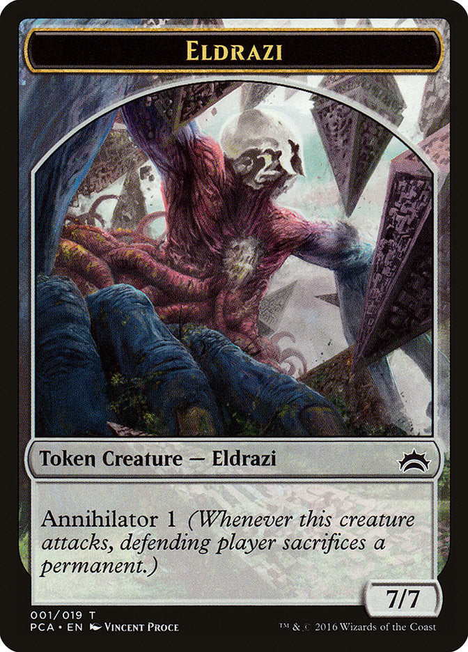 Eldrazi Spawn (002) // Eldrazi Double-Sided Token [Planechase Anthology Tokens] Magic: The Gathering