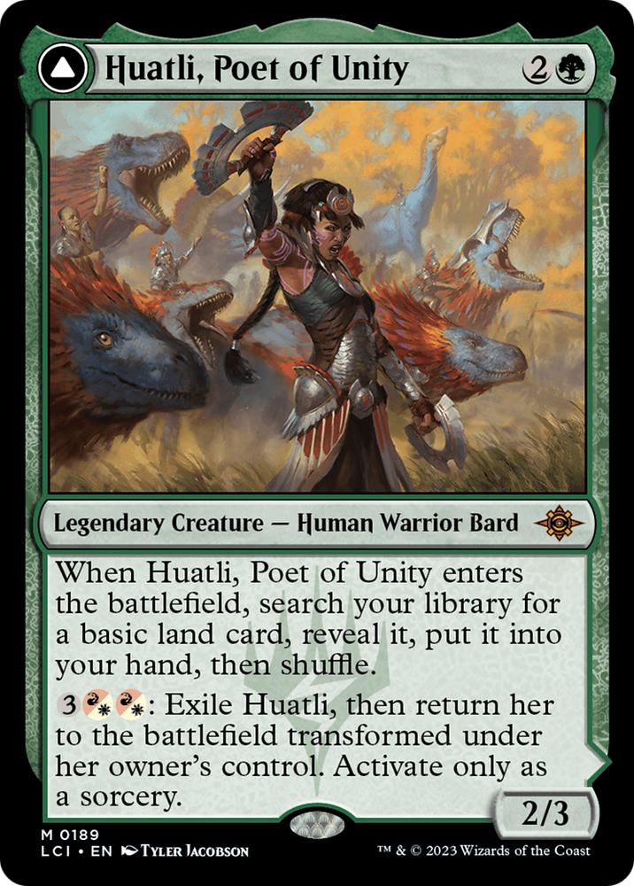 Huatli, Poet of Unity // Roar of the Fifth People [The Lost Caverns of Ixalan] Magic: The Gathering