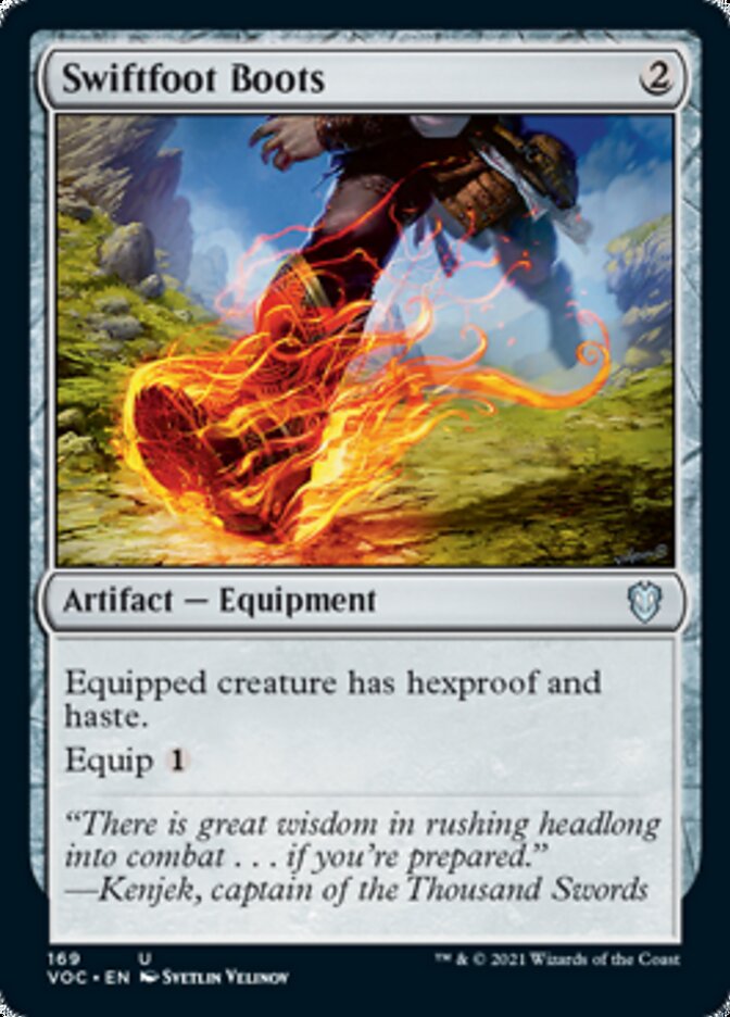Swiftfoot Boots [Innistrad: Crimson Vow Commander] Magic: The Gathering