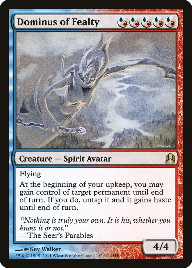 Dominus of Fealty [Commander 2011] Magic: The Gathering