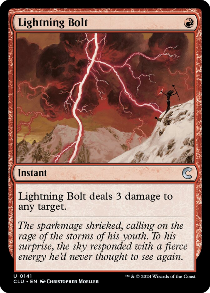 Lightning Bolt [Ravnica: Clue Edition] Magic: The Gathering