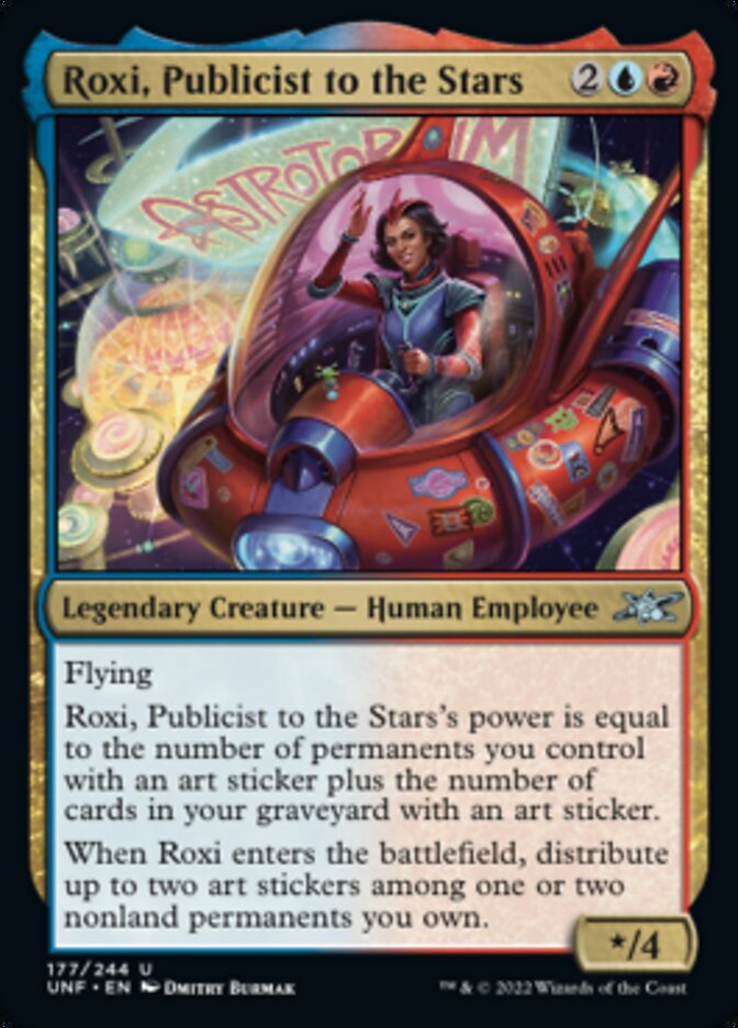 Roxi, Publicist to the Stars [Unfinity] Magic: The Gathering