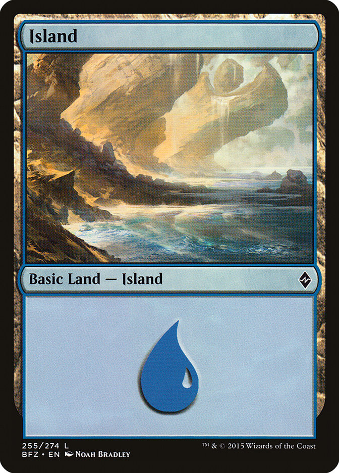 Island (255) [Battle for Zendikar] Magic: The Gathering