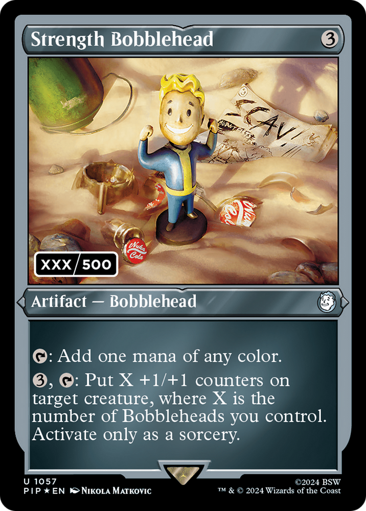 Strength Bobblehead (Serial Numbered) [Fallout] Magic: The Gathering
