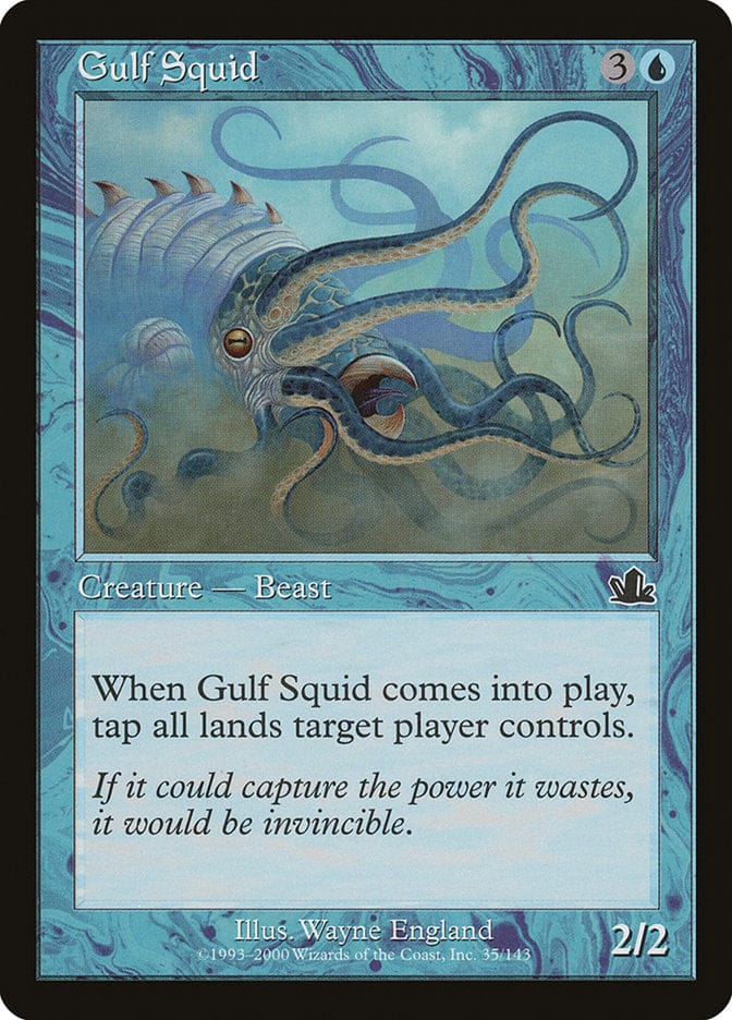 Gulf Squid [Prophecy] Magic: The Gathering