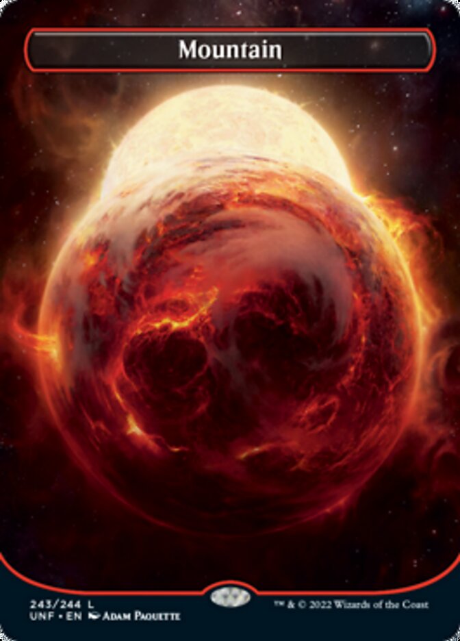 Mountain (243) (Orbital Space-ic Land) [Unfinity] Magic: The Gathering