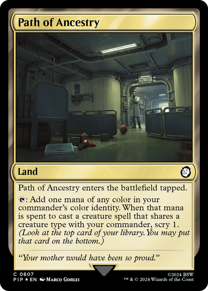 Path of Ancestry (Surge Foil) [Fallout] Magic: The Gathering