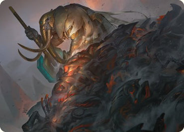 Against All Odds Art Card [Phyrexia: All Will Be One Art Series] Magic: The Gathering