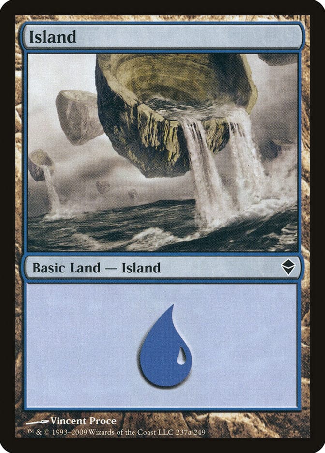 Island (237a) [Zendikar] Magic: The Gathering