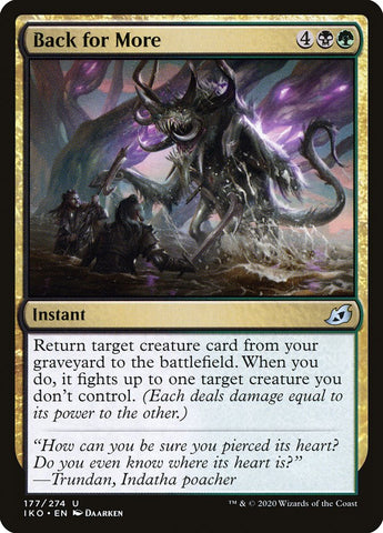 Back for More [Ikoria: Lair of Behemoths] Magic: The Gathering