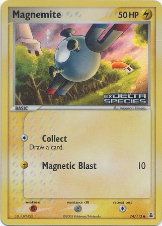 Magnemite (74/113) (Stamped) [EX: Delta Species] Pokémon