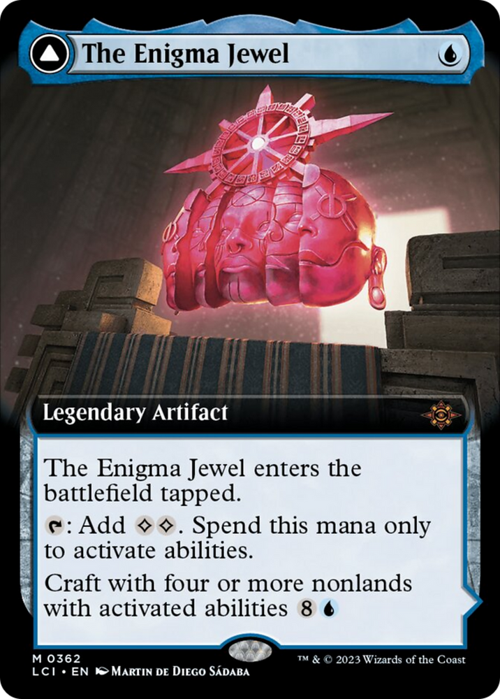 The Enigma Jewel // Locus of Enlightenment (Extended Art) [The Lost Caverns of Ixalan] Magic: The Gathering