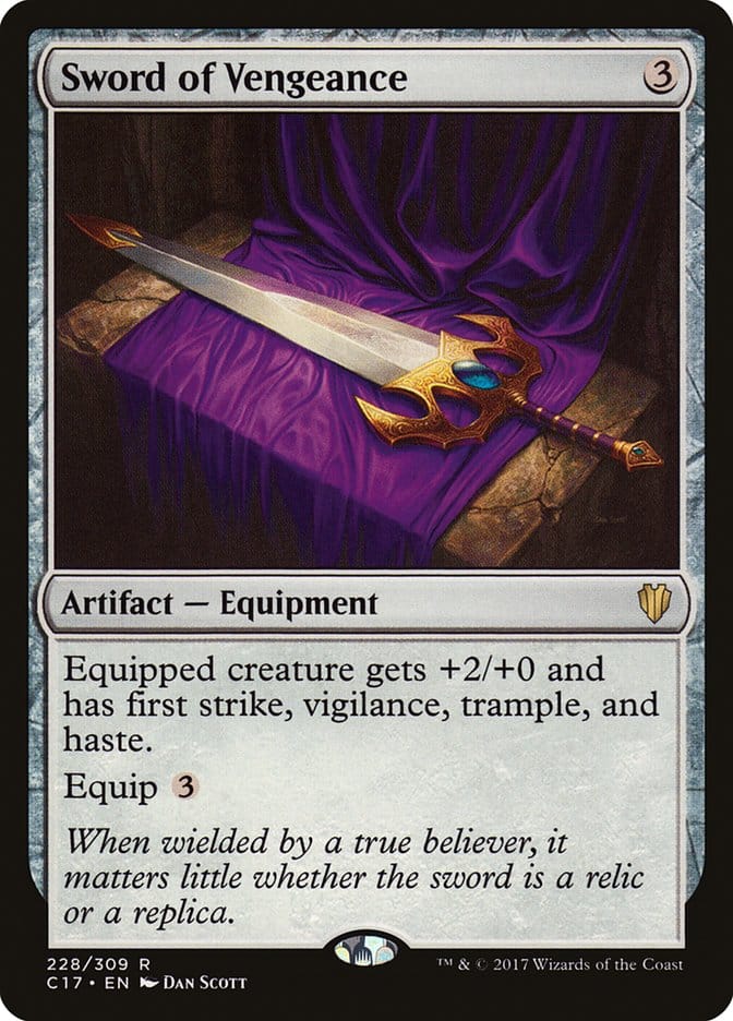 Sword of Vengeance [Commander 2017] Magic: The Gathering