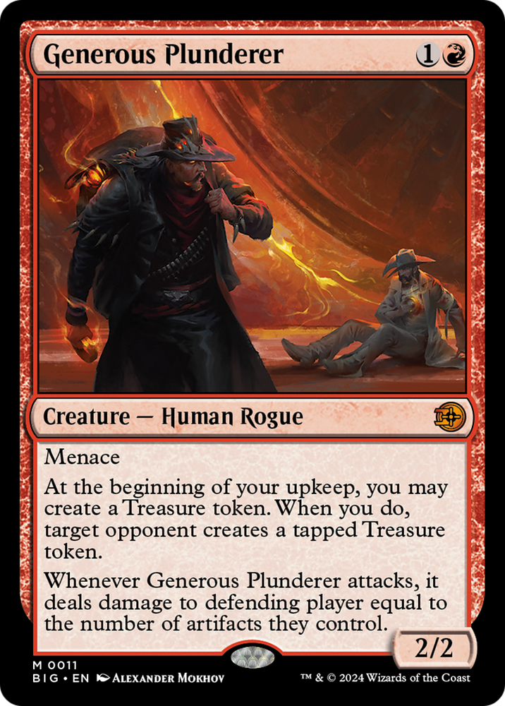 Generous Plunderer [Outlaws of Thunder Junction: The Big Score] Magic: The Gathering
