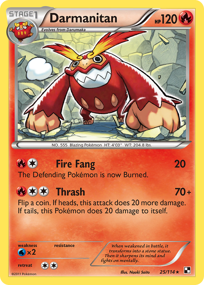 Darmanitan (25/114) [Black & White: Base Set] Pokémon