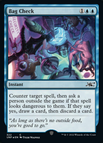 Bag Check (Galaxy Foil) [Unfinity] Magic: The Gathering