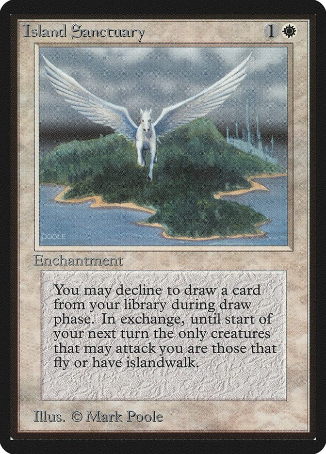 Island Sanctuary [Beta Edition] Magic: The Gathering