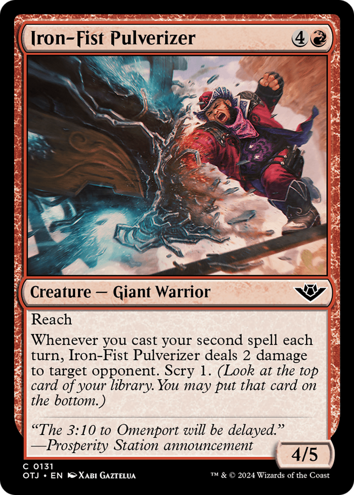 Iron-Fist Pulverizer [Outlaws of Thunder Junction] Magic: The Gathering