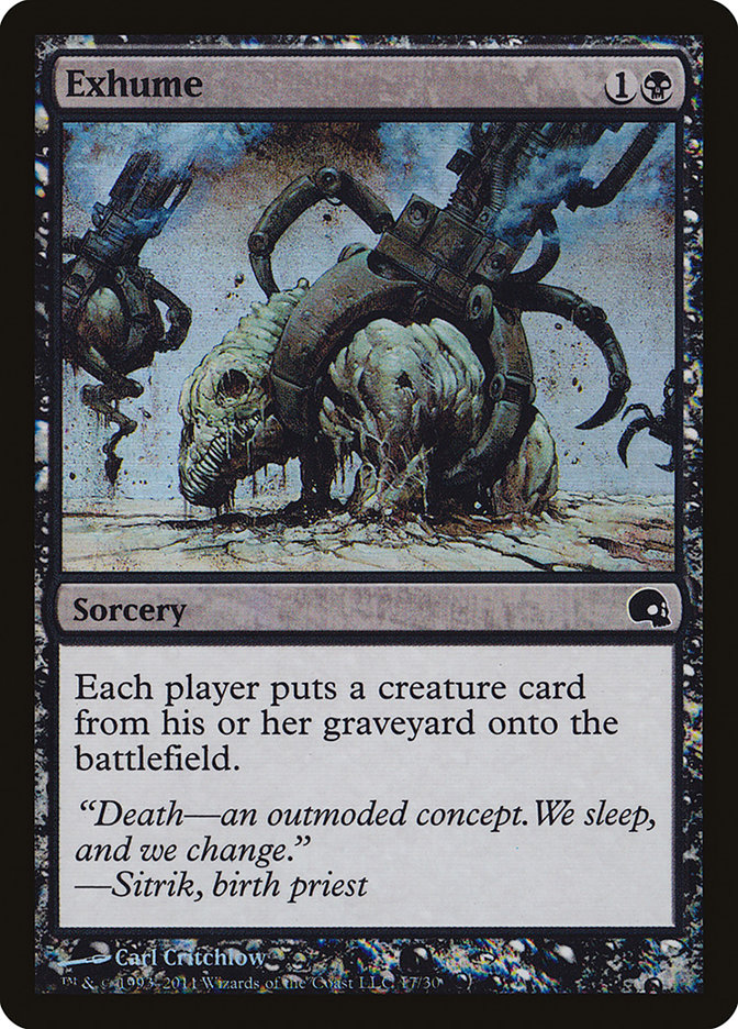 Exhume [Premium Deck Series: Graveborn] Magic: The Gathering