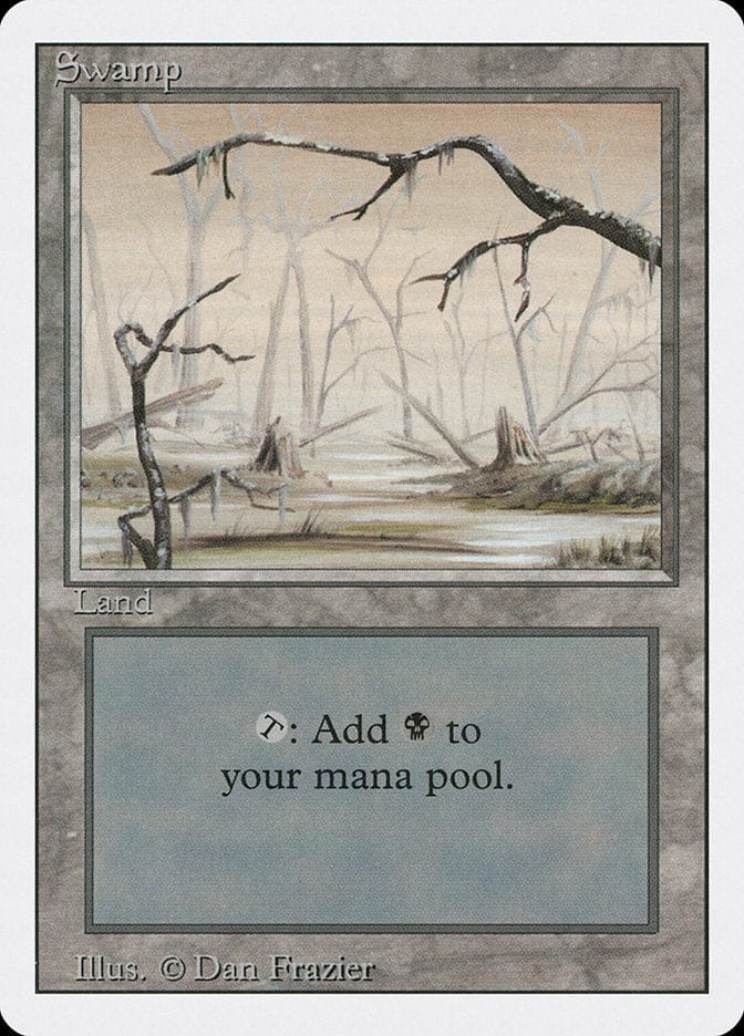 Swamp (Orange Sky) [Revised Edition] Magic: The Gathering