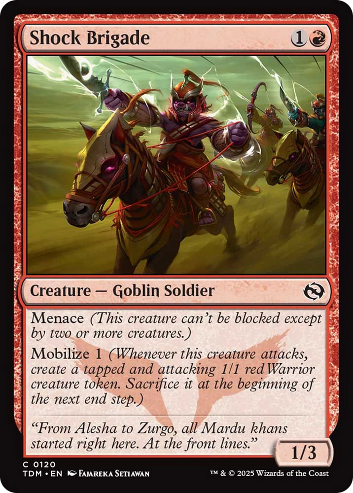 Shock Brigade [Tarkir: Dragonstorm] Magic: The Gathering