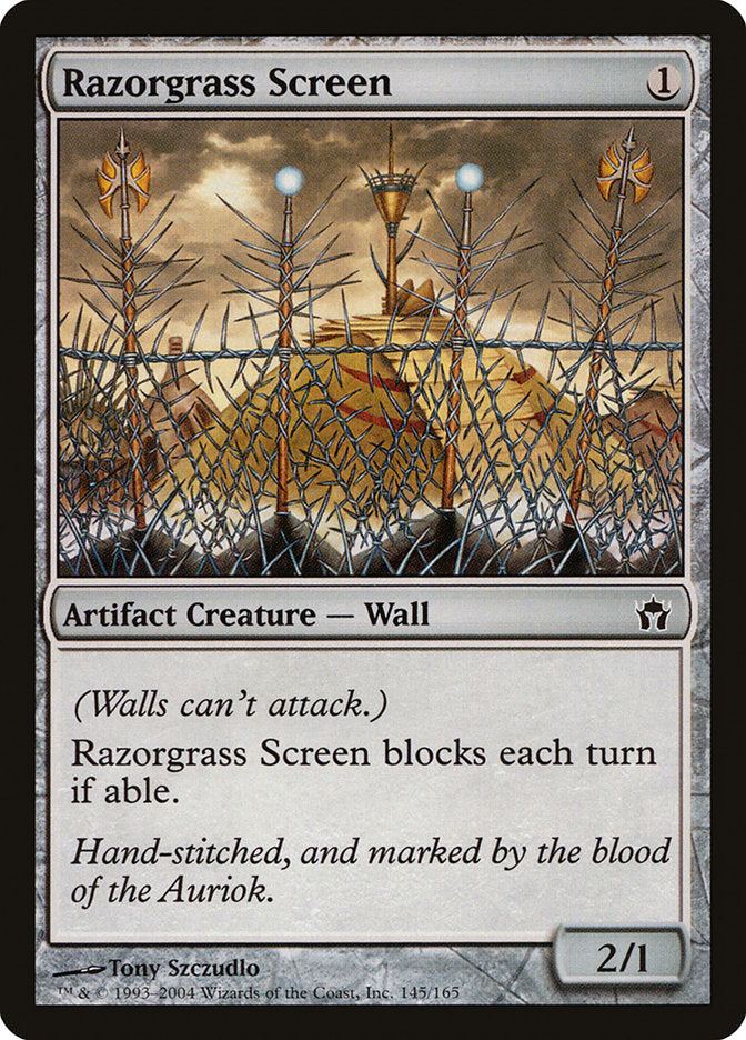 Razorgrass Screen [Fifth Dawn] Magic: The Gathering